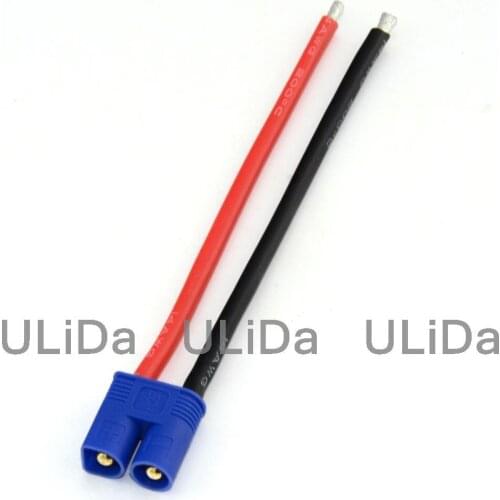 EC3 Connector Male W/Housing 10CM Silicon Wire 14AWG for RC Battery Quadcopter