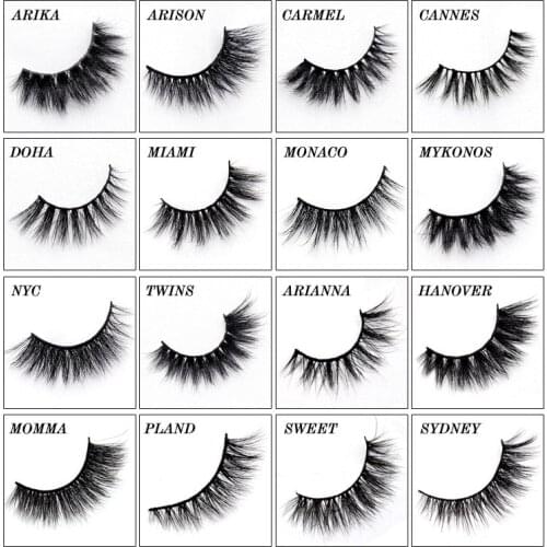 Makeup Eyelashes 3D Mink Lashes Fluffy Soft Wispy Volume Natural long Cross False Eyelashes Eye Lashes Reusable Eyelash