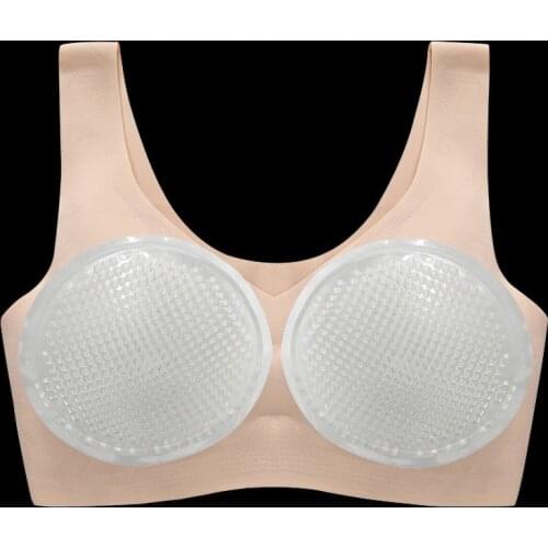 Removable Bikini Bra Insert Soft Honeycomb Silicone Chest Pads Transparent Push Up Swimsuit Bikini Breathable Chest Enhancers