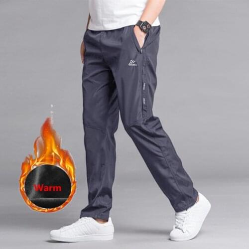 5XL 6XL Winter Mens Thick Fleece Warm Pants Fashion Quickly Dry Working Pants Men Trousers & Sweatpants Waterproof Casual Pants