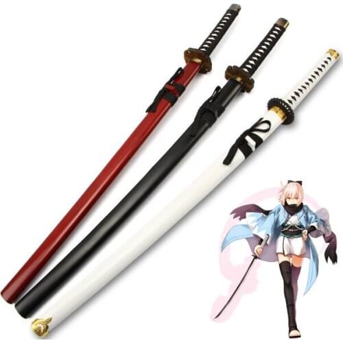 Studio Deen Sakura Saber Okita Souji Sword Cosplay Wood Japan Samurai Sword kung fu lovers Sword Halloween Anime Costume party
