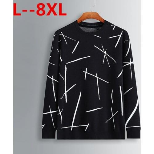 Spring plus size 8XL 7XL 6XL 5XL new Autumn Mens solid Sweater Men Youth Sweaters Pullovers Knitted Casual Man Knitwear