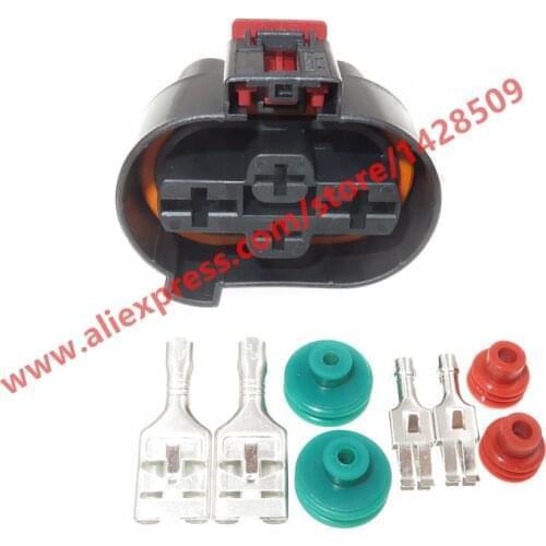 20 Sets 4 Pin Automotive Car Electronic Fan Plug Female Socket For VW Polo Golf Audi 1K0 906 234