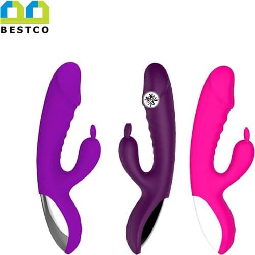 Bestco 18+ Rabbit Vibrator Massager Dildo Anal Toys USB Rechargeable AV Wand G-spot Stimulator Erotic Sex Goods For Adult Women