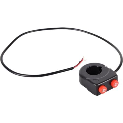 Waterproof 7/8" Motorcycle Handlebar Headlight Electric Switch Motor Fog Lamp