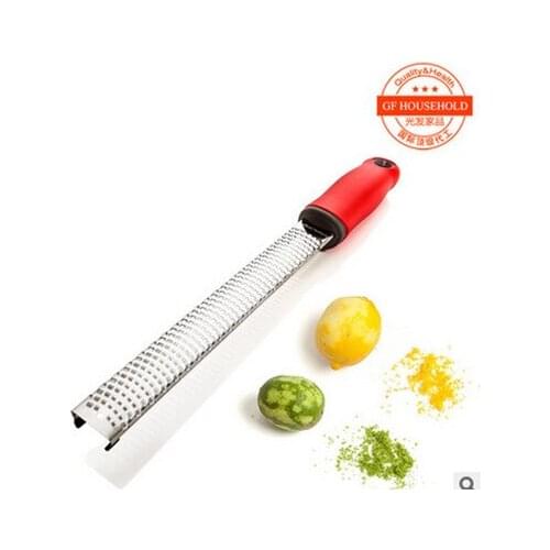 Premium Lemon Zester and Cheese and Spice Grater Razor-sharp Stainless Steel Blade and Non-slip Handle Kitchen Gadgets