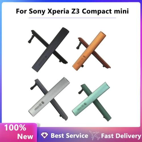 NEW 2pcs=1set SIM Card + Micro SD & USB Charging Slot Port Dust Plug Block sets Cover For Sony Xperia Z3 Compact Z3mini
