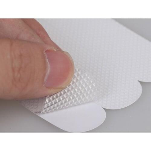 12pcs Stair Steps Anti-slip Rubber Bathroom Bathtub Transparent Non-slip Stickers With Bathroom Shower Anti-slip Strip