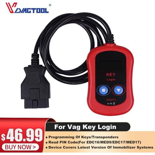 New Arrival Pin Code Reader Auto Key Programmer OBD2 For Vag Key Login Car Diagnostic Tool Code Reader Free Shipping