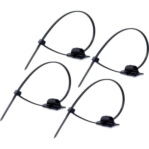 4 Pack Mountain Bicycle Self-Lock Cable Tie Brake Gear Hose Guide Clips