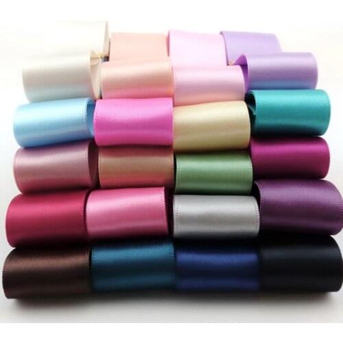5meter/lot 6|10|25|38mm double-sided polyester ribbon diy handmade hair accessories material packaging tape 20 colors T-034