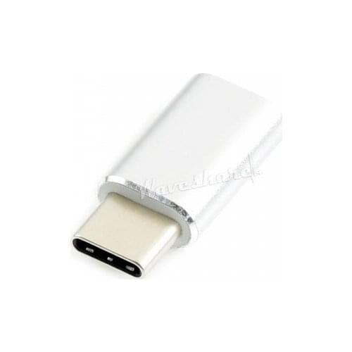 White USB Micro B Female to USB-C Male Adapter, Suit for Raspberry Pi 4B