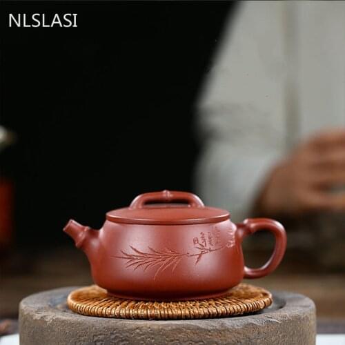 Chinese Yixing Tea pot purple clay filter teapot beauty kettle Raw ore Handmade teaware Customized gifts Tie Guanyin Puer 200ml