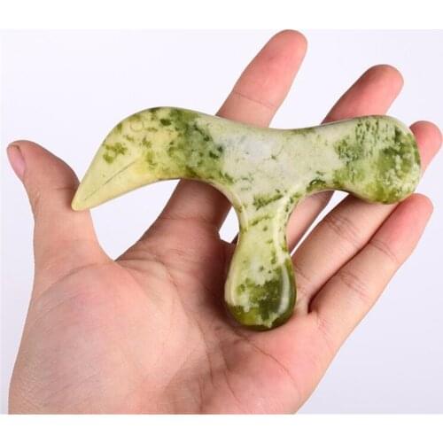 New 50pcs/lot Natural Jade Foot Massager Acupuncture Point Massage Foot Care Therapeutic Relief Tool