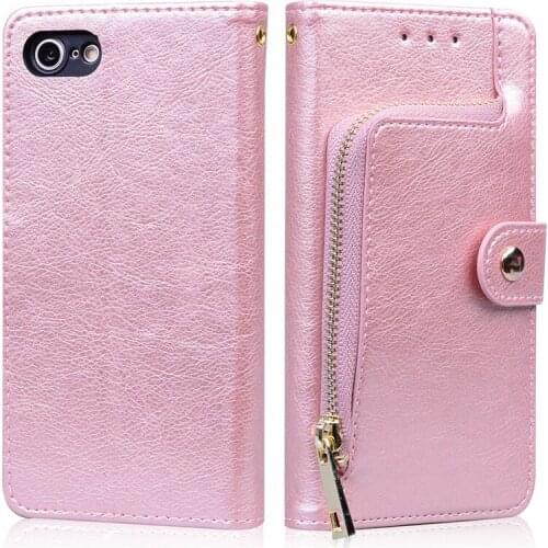 Solid Color Leather Wallet Case For iPhone 6 6S Flip Cover Card Slot Phone Case For iPhone 6 Plus 6S s Coque Funda