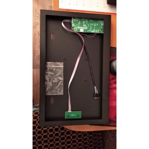DIY 58C Controller board + Metal alloy back cover case box VGA HDMI-compatible kit for N156B6 15.6" LED LCD 1366x768 panel