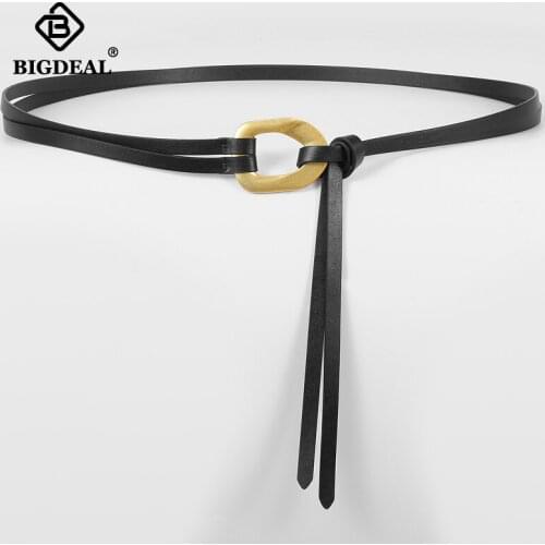 Simple Design Plain Real Cow Leather Belt Women Waistband Fashion All Match Jean Pant Dress Belt Genuine Leather Waist Belt