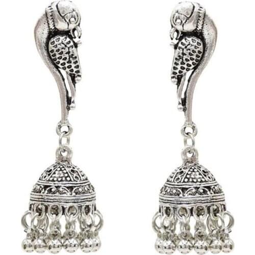 Y166 Tassel Earrings Antique Fashion Bell Pendant Ethnic Dome Dangle Exquisite Vintage Women Jewelry Gifts Party Wedding Retro