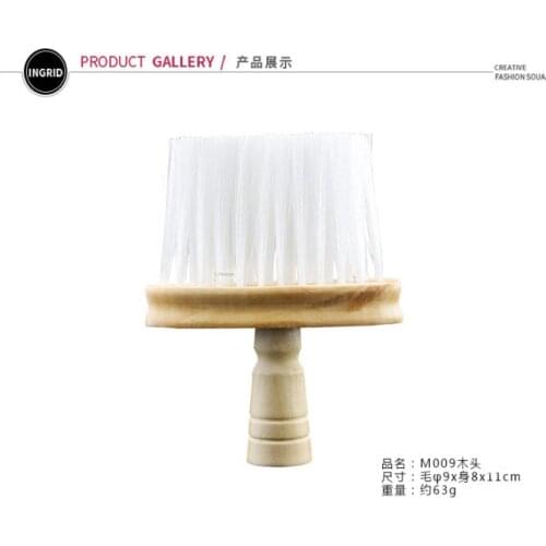 1pc Wood Handle Sweep Hair Brush Beard shaving clean tool Professional Barber Salon Styling Tools