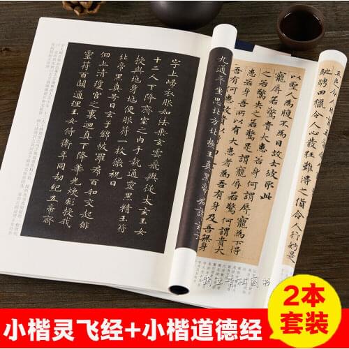 2 books Brush calligraphy copybook