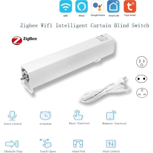Tuya Smart Home Intelligent ZigBee Smart DIY Slide Blinds/Shades Drive Motor Hub Smart Life APP Alexa Google Home Voice Control
