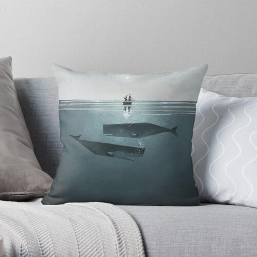 At sea. Throw Pillow Cushion Cover Polyester throw pillows case on sofa home living room car seat decor 45x45cm