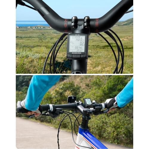 Waterproof Bicycle Computer Wireless And Wired MTB Bike Cycling Odometer Stopwatch Speedometer Watch LED Backlightgreen