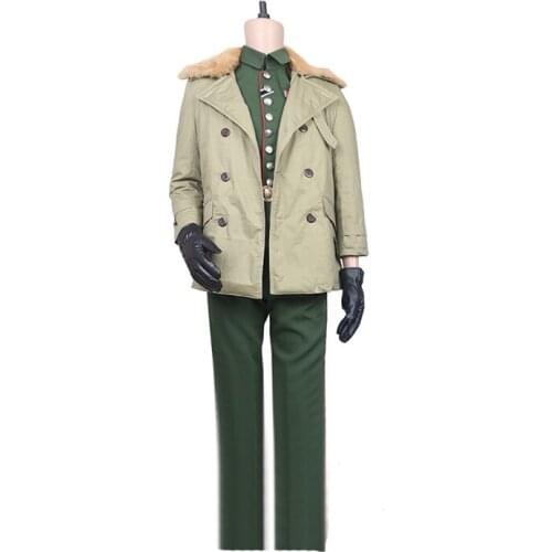 Onder Woman Steve Trevor Cosplay costume with coat 11