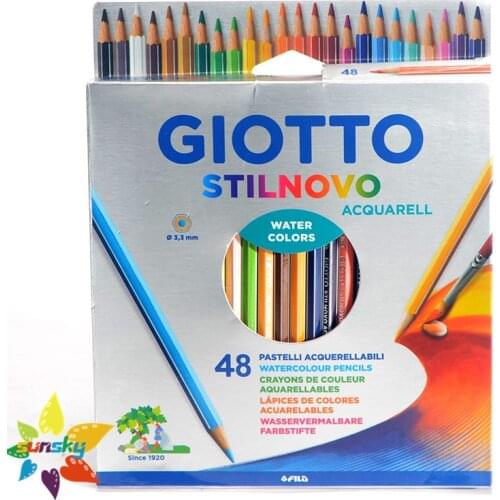 48 color italy OEM GIOTTO stilnovo hand painting color pencil professtional artist water soluble colored pencil fine art set
