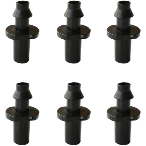 50Pcs 4/7mm Hose Single Barb Connector Garden Greenhouse Irrigation System Fittings 6mm Nozzle Connector