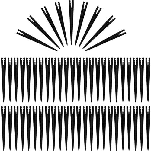 80PC Irrigation Support Stakes Universal Drip Tubing Hold Stakes for Irrigation,Greenhouse, Garden