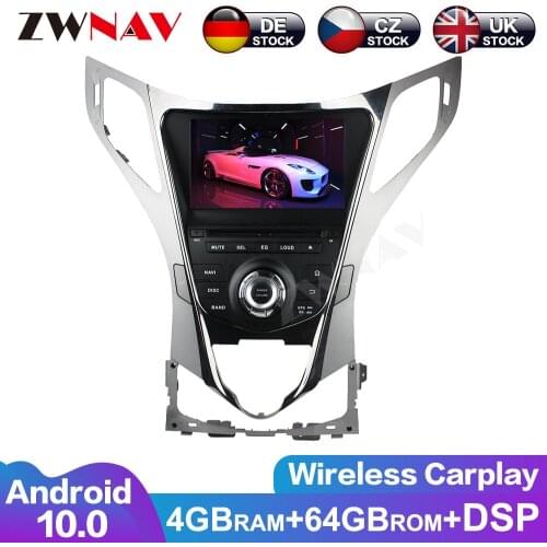 Carplay Android 10 Screen Car Multimedia DVD Player For Hyundai AZERA Grandeur i55 BT GPS Navi Auto Radio Audio Stereo Head Unit