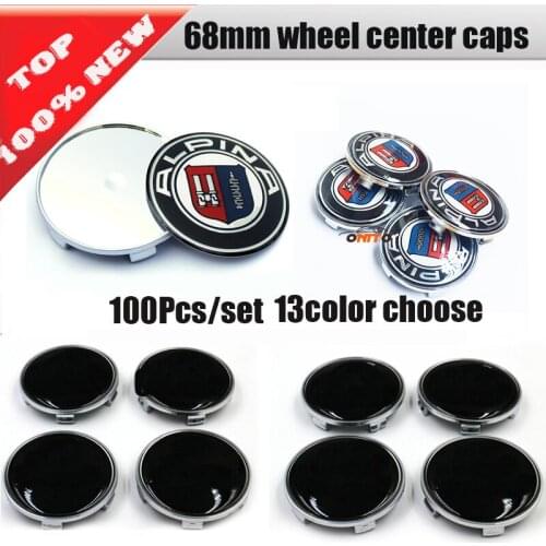 Auto parts 100pcs/lot 68MM Auto Wheel Hub Logo Cap Label Car Wheel Center Cover Emblem for E63 E64 E65 E86 E89 E85 E91 E92 E93