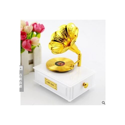 Home new phonograph music box creative retro classic music box Teachers'Day promotional gifts