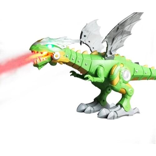 Electric dinosaurs Model Toys walking spray dinosaur robot With Light Sound swing boys dinosaurios toy for New years gift