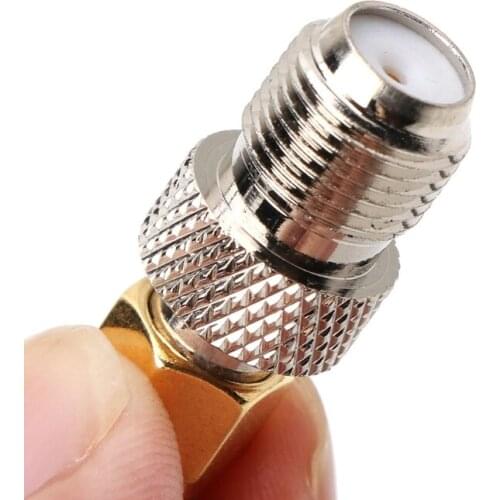 F Type Female Jack to SMA Female Socket Straight RF Coax Adapter F to SMA Plug