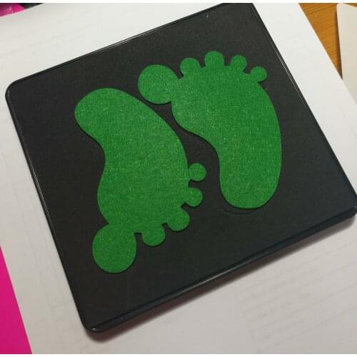 Feet shapes shape wooden die 15.8mm thick 5.5x6inch L-GE0016