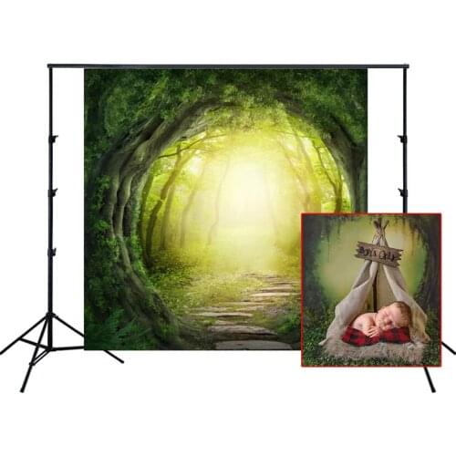 HUAYI Photography Backdrop Deep Forest Spring Easter Photo Booth Background Custom Newborn Child Birthday Studio BackdropD-3267