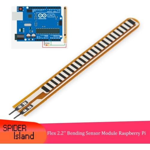 Flex 2.2'' Bending Sensor Robotic Electronic Gloves 4.5 Bending Sensor for Raspberry Pi
