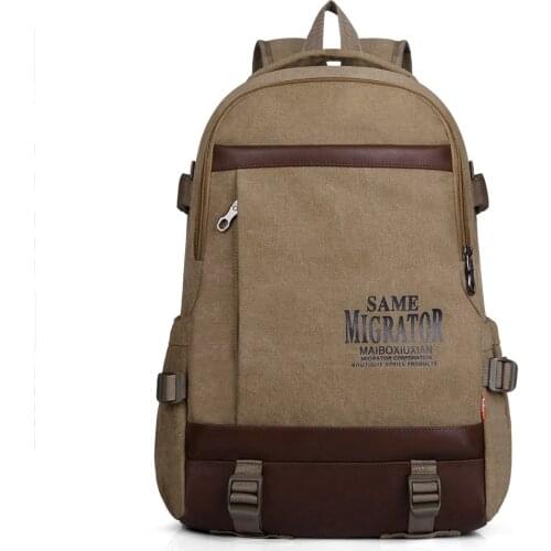 Mens Backpack Canvas Computer Backpack Travel Womens Bag Student Schoolbag Mens Backpacks