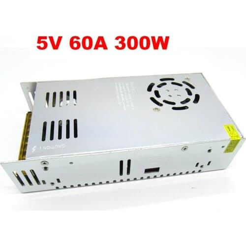 Switching mode 5V 60A 300W power supply 5V 300W LED driver transformer 300w,AC110V 220V to 5v lighting transformer for led strip