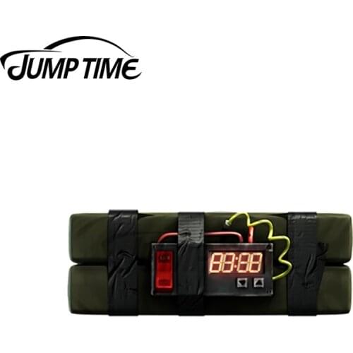 JumpTime 13 x 3.3cm For Sticky Bomb Personality Creative Car Decal Waterproof Graffiti Sticker Occlusion Scratch