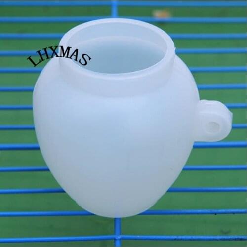 Round bird Feeder Parrot Bowl Food Cup Thrush Feed Bowl Cage Accessories D515