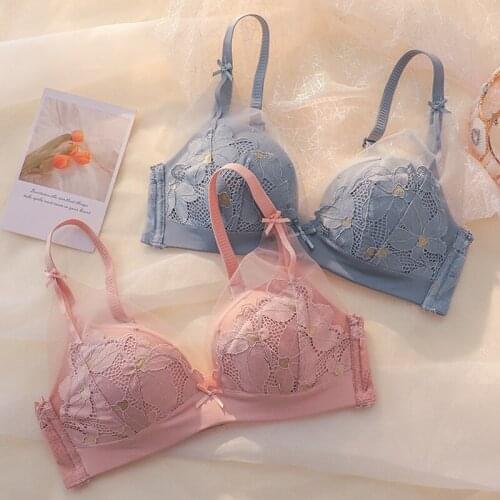 Small chest gather adjustment type no steel ring gathers the breast gather and push up the bra