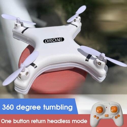 Childrens Mini Remote Control Aircraft New Aircraft Toy LED Best Gift For Kids 4-axis Aircraft Pocket Drone White