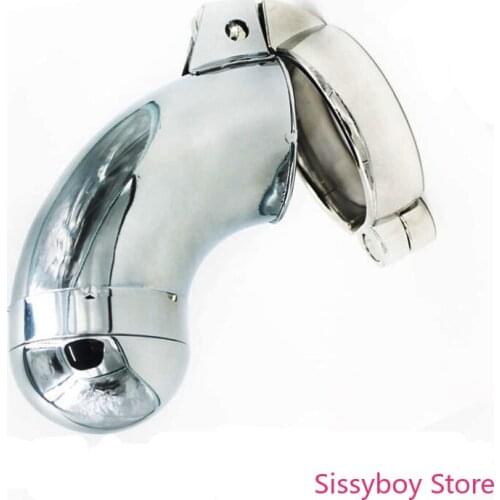 New Stainless Cock Lock Penis Ring Chastity Cage Male cock ring Cage Metal Penis Gay Chastity Device Sex Toys For Men