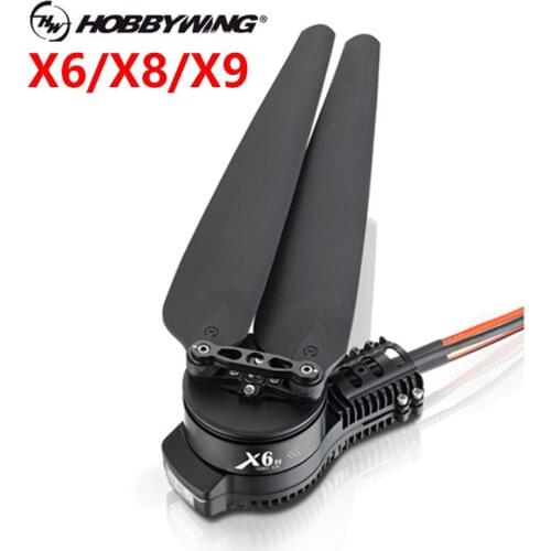 Original Hobbywing X6 X8 X9 Power System for Agricultural Drone motor ESC propeller and 30mm tube adapter motor mount combo
