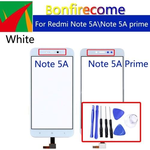 For Xiaomi Redmi note 5A Touch Screen Panel Sensor LCD Display Glass Lens Panel For Redmi note 5A Prime Digitizer Replacement