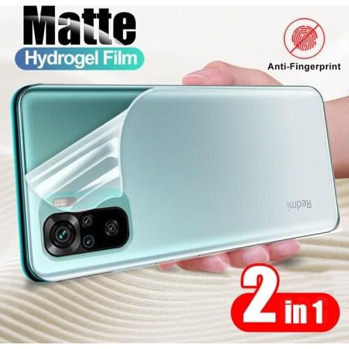 Front & Back Matte Hydrogel Film For Xiaomi Redmi 7 8 9 10 Pro 8A 9A Screen Protector Mi Note 10 11 Lite 9T 10T Poco X3 Pro F3