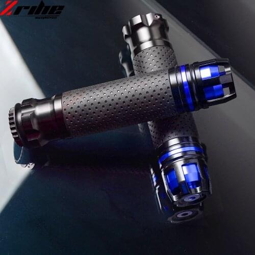 Universal 7/8'' 22mm Fiber Motorcycle handlebar Aluminum Handlebar Hand Grips For Honda CB 599 919 400 CB600 HORNET CBR 600 F2 F